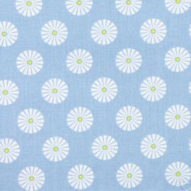Fabric Gutermann X Birch Summer Loft Daisy 110cm X 10Mt 100% Co Dusty Blue-75
