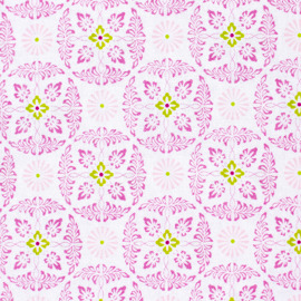 Fabric Gutermann X Birch Summer Loft Medallion 110cm X 10Mt 100% Co Rose Pink-372