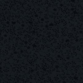 Quilt Backing - Flutter Quilt Backing Fabric - 280 Width Printed - Black