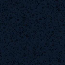 Quilt Backing - Flutter Quilt Backing Fabric - 280 Width Printed - Dark Navy
