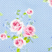 Birch Fabric - Fabric Gutermann X Birch Summer Loft Roses 110cm X 10Mt 100% Co Dusty Blue-75